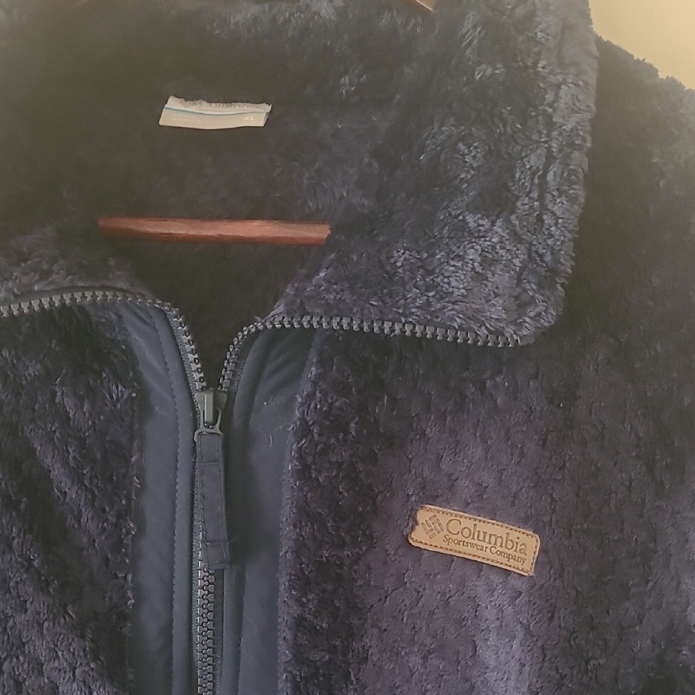 Columbia Deep Blue Plush Zip-Up Sweater - brand new w/o Tags ⭐️free shipping⭐️